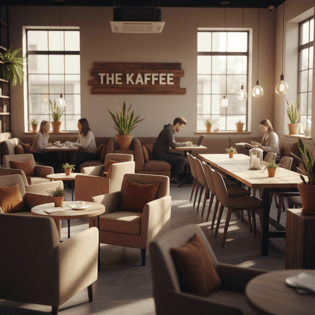 Cozy interior seating area with natural light